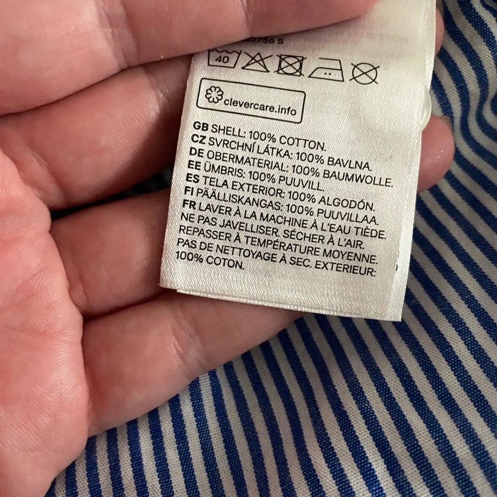 •NWT• Divided by H&M Striped Button Up Dress - Picture 3 of 4